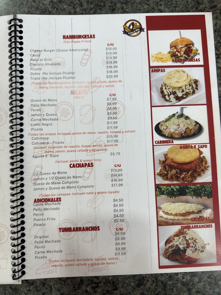 Fritos y Mas Menu - Image 4
